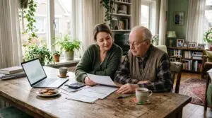 Mantelzorgers die de CAK eigen bijdrage berekenen aan de keukentafel